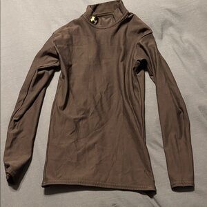 Under Armour youth Black Long Sleeve compression Top